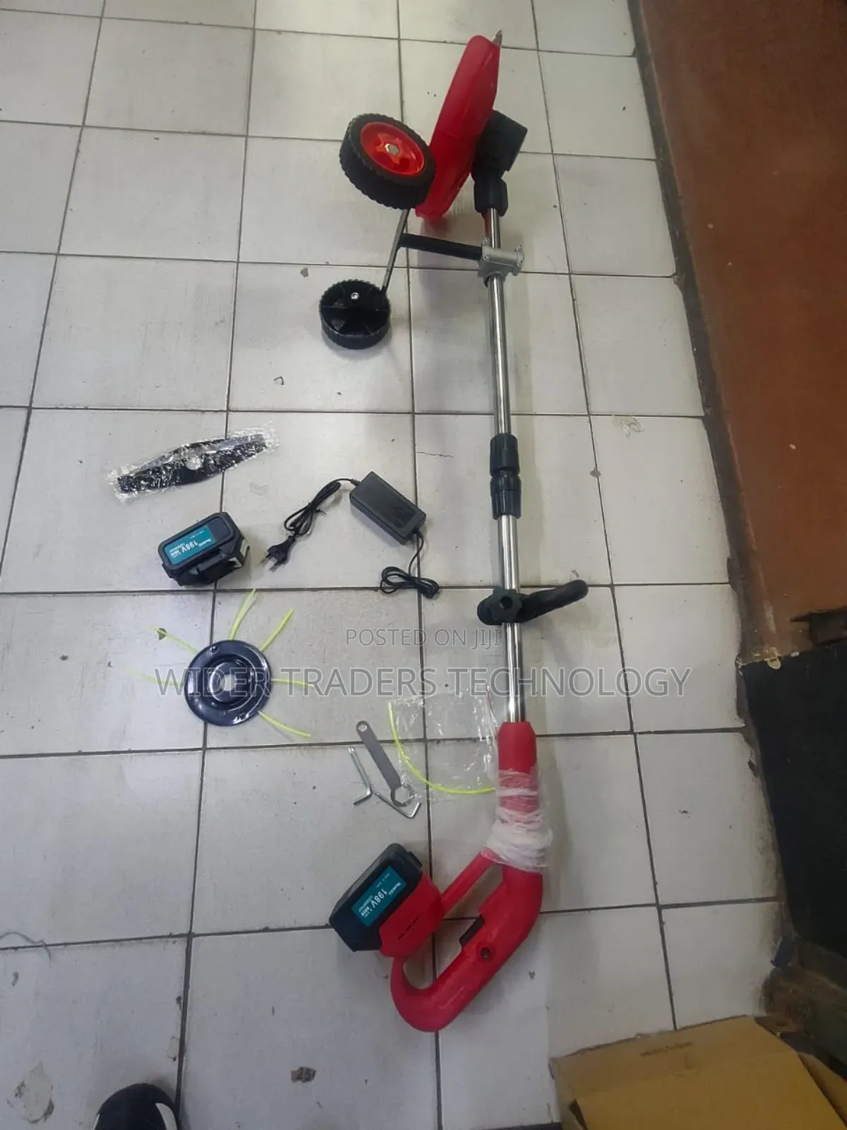 Big Cordless Brush Cutter
Two Big Lithiam Batteries
198 Volts