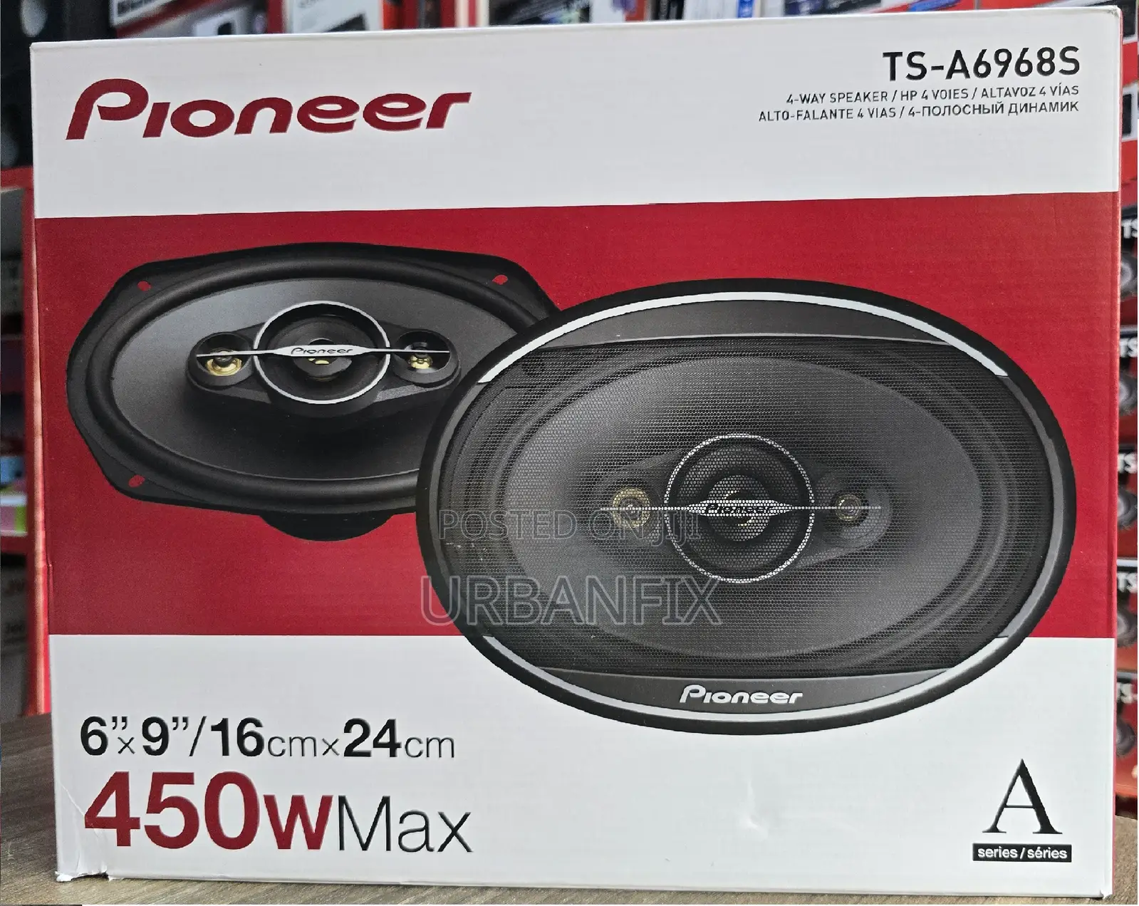 Pioneer 450watts 6 by 9 Oval Midrange Speakers- A Pair