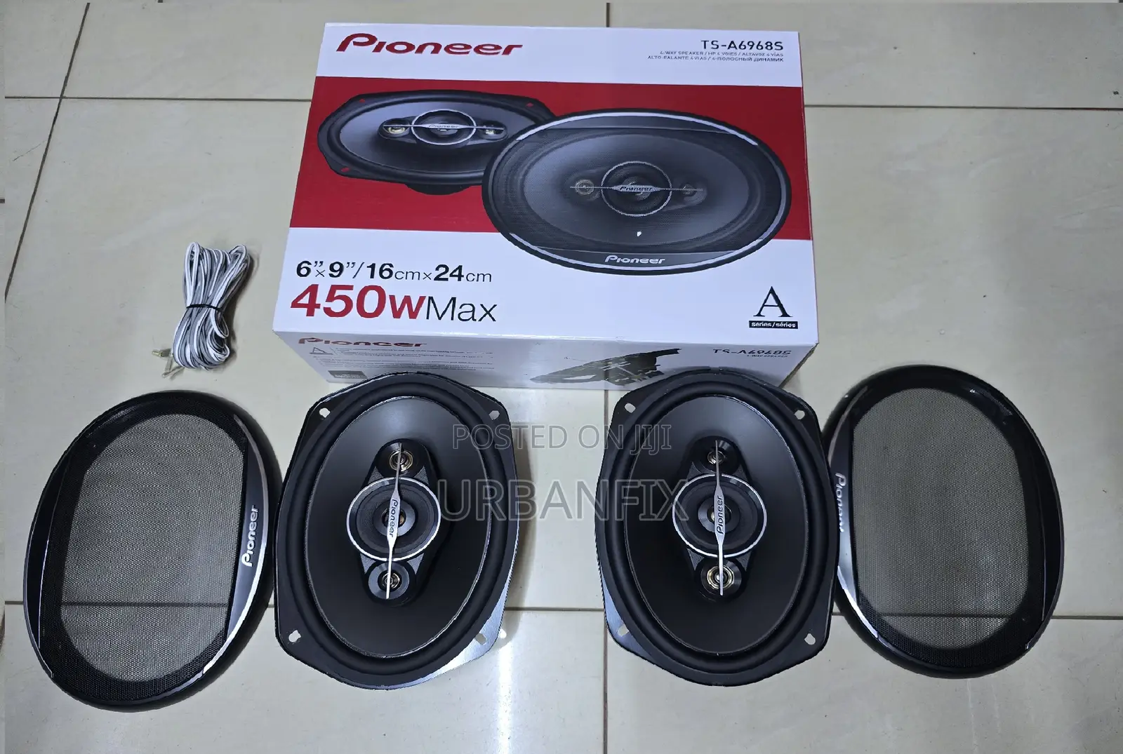 Pioneer 450watts 6 by 9 Oval Midrange Speakers- A Pair
