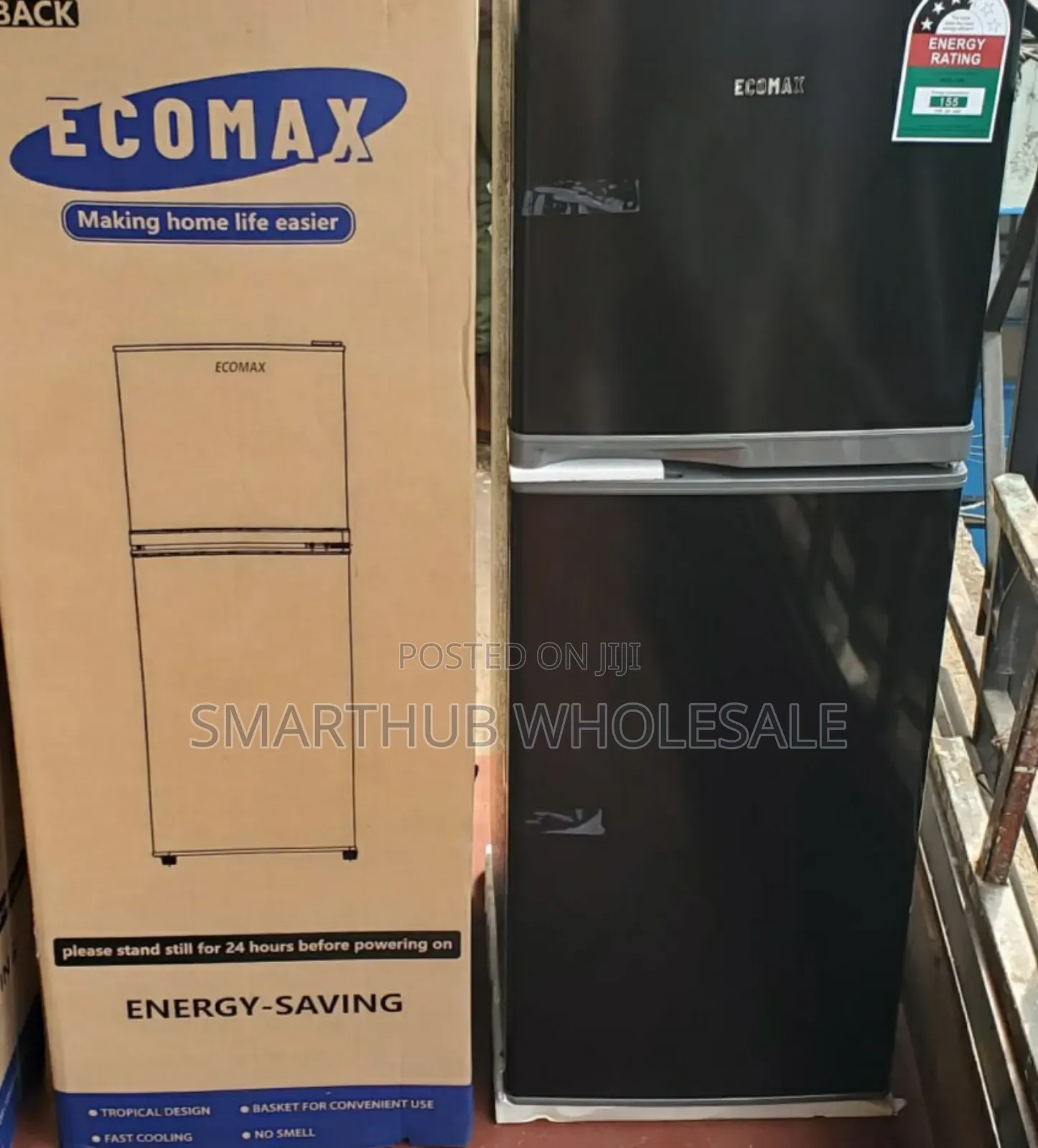 Ecomax 138l Double Door Fridge and Freezer BCD-138 Refrigerator