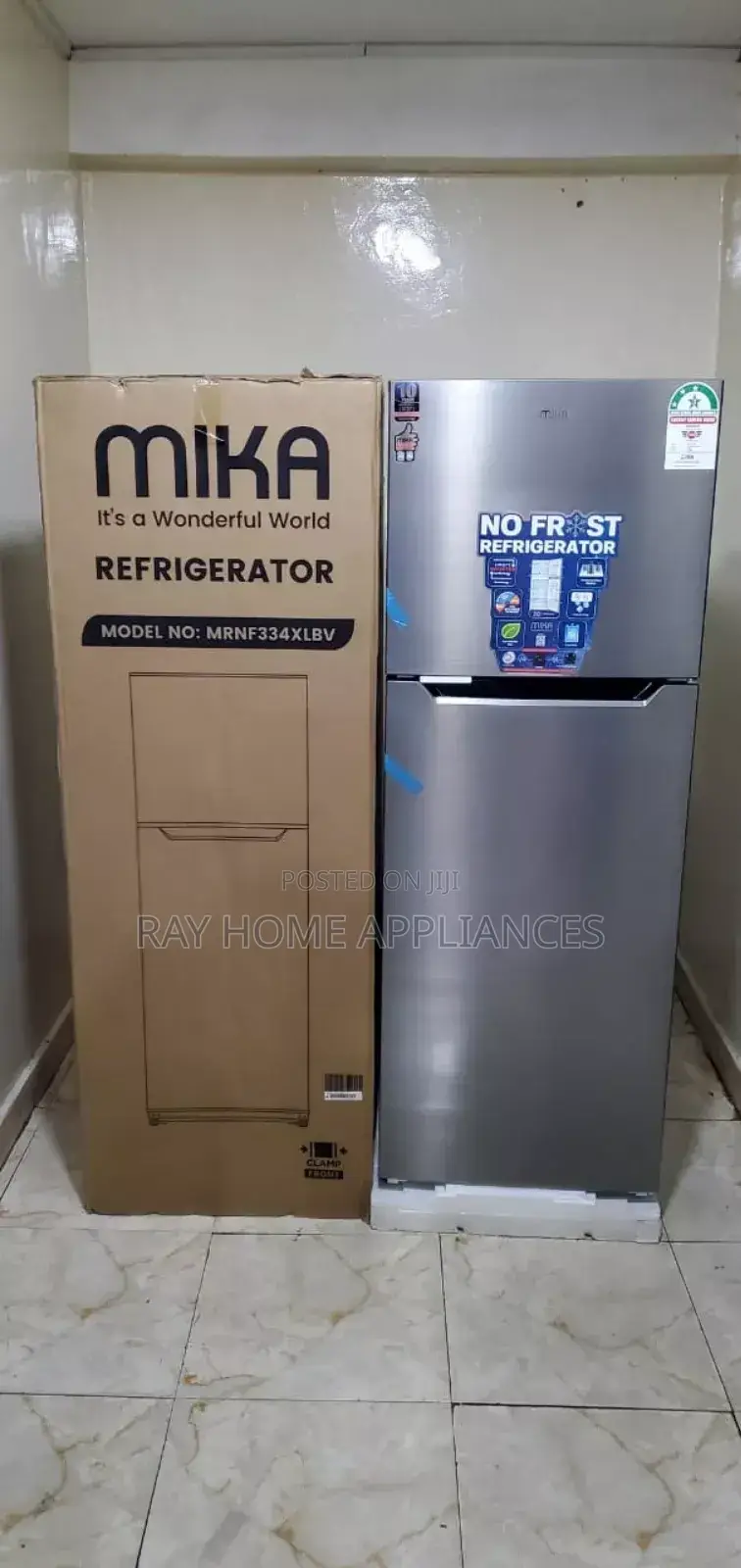 Mika 334 Litres No Frost Double Door Refrigerator