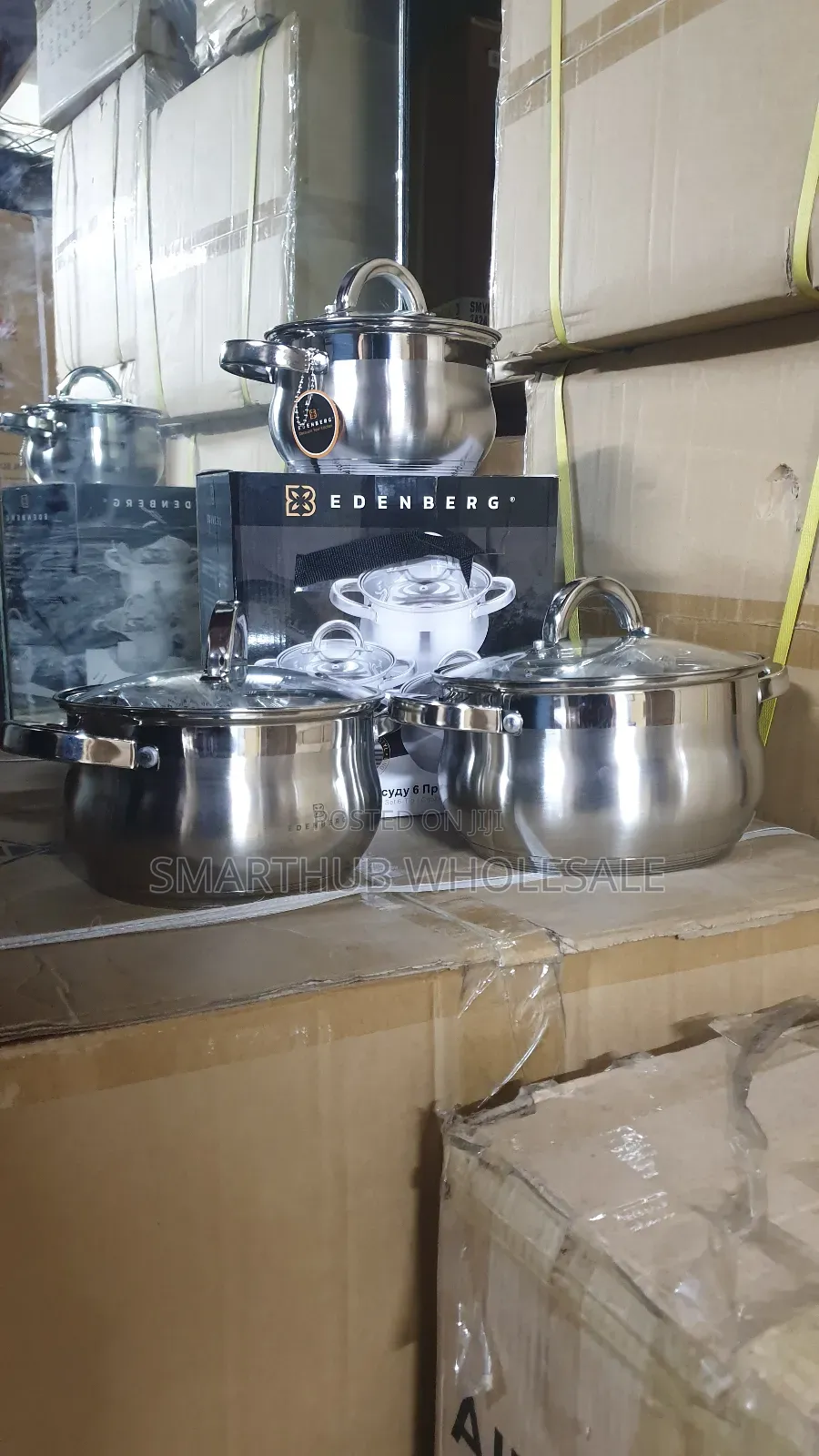 6pc Edenburg Stainless Steel Cookware
Eb-3716