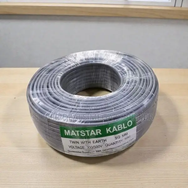 Super Quality 1.5mm 90m Twin With Earth Flat Wiring Cable