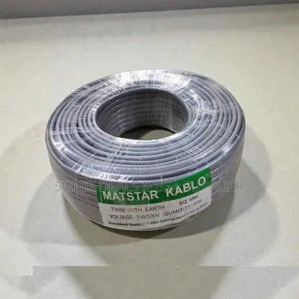 Flame Retardant PVC 1.5mm 90m Long Twin With Earth Cable