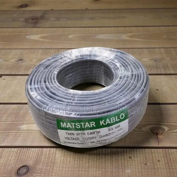 High Conductivity PVC 1.5mm 90m Twin With Earth Cable