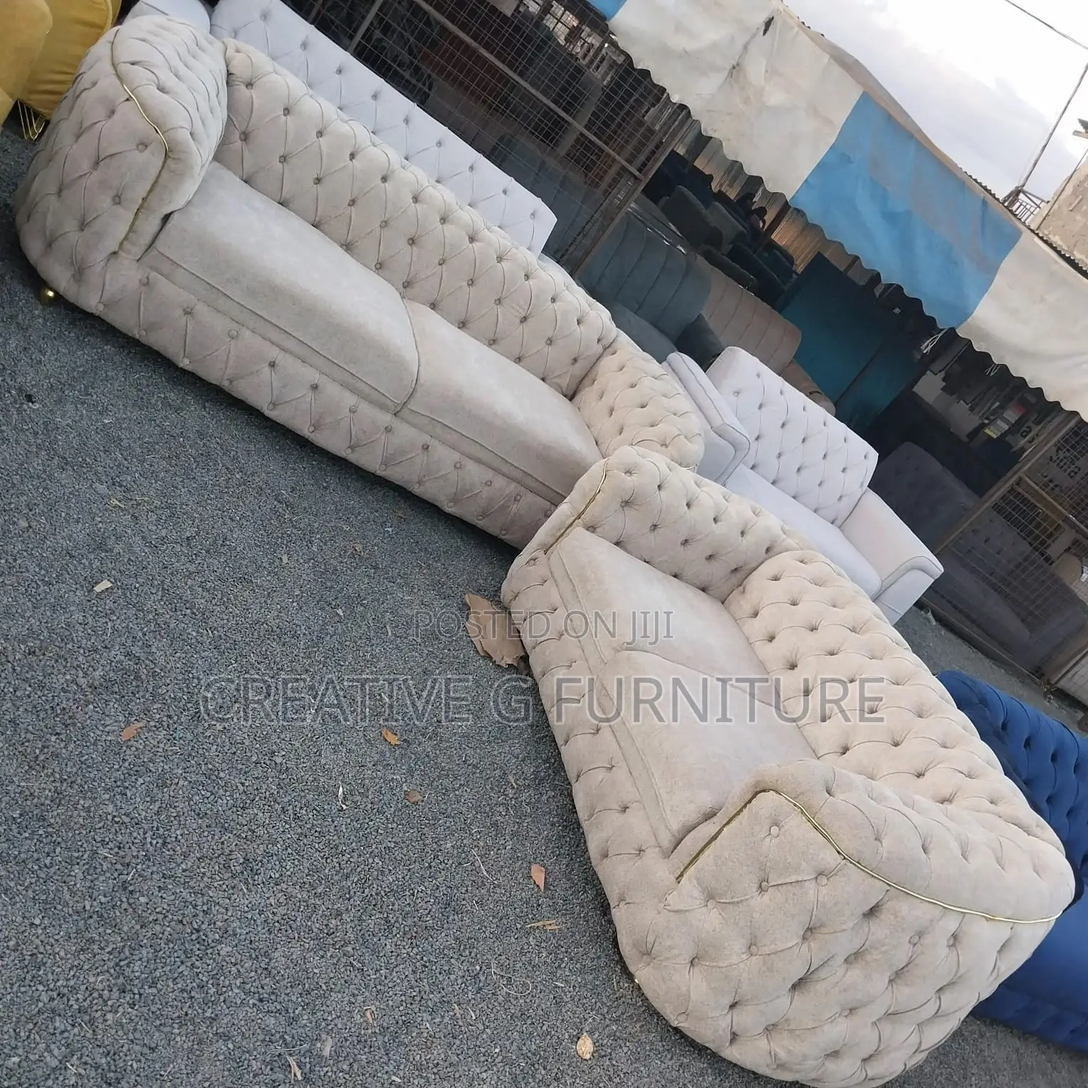 *Modern 5-Seater Chester Sofa