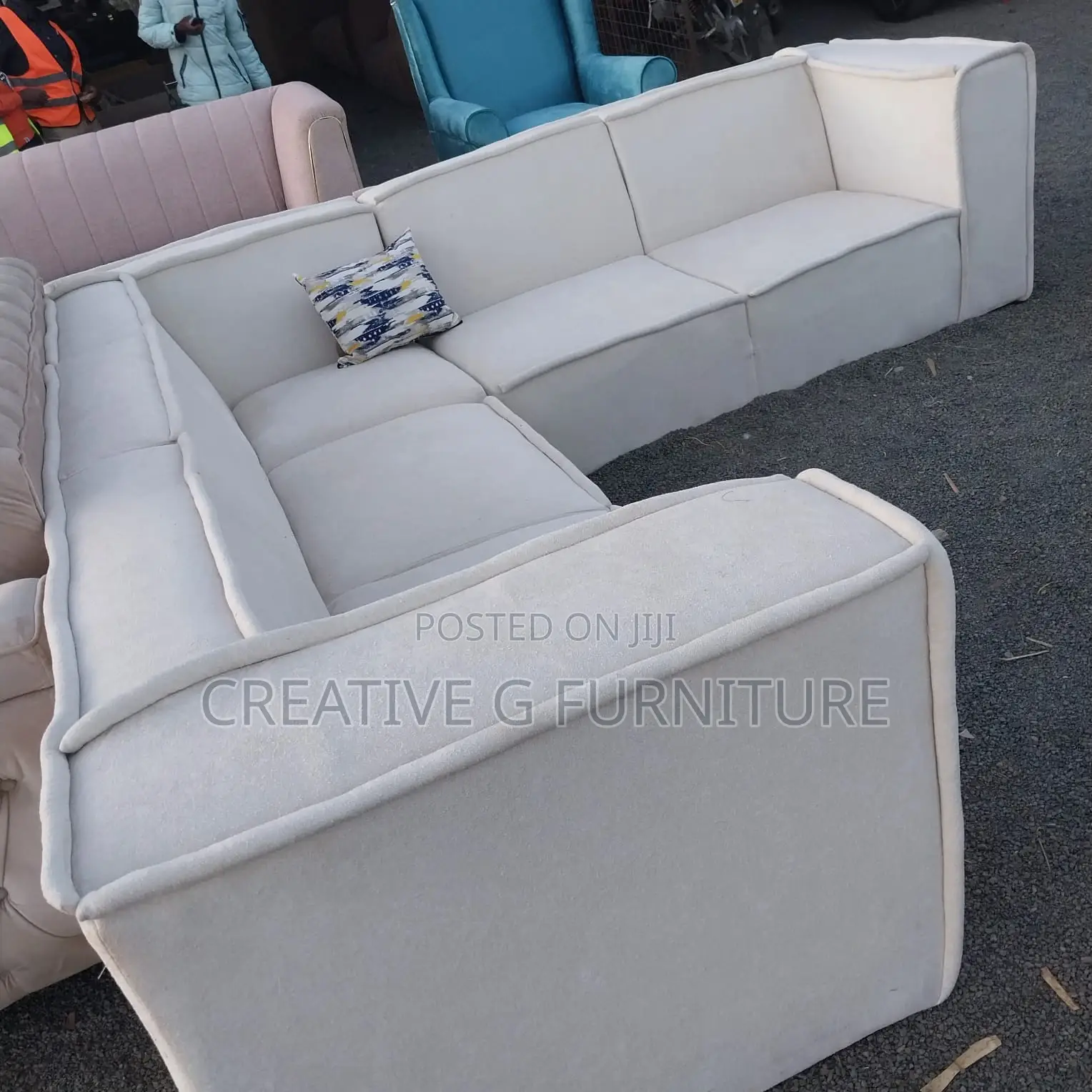 High-Quality L Sofa Set