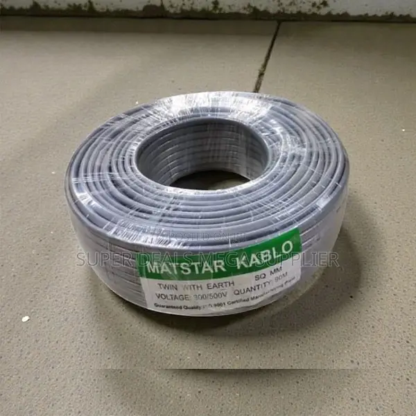 High Flexibility 1.5mm 90m Long Twin With Earth Flat Cable