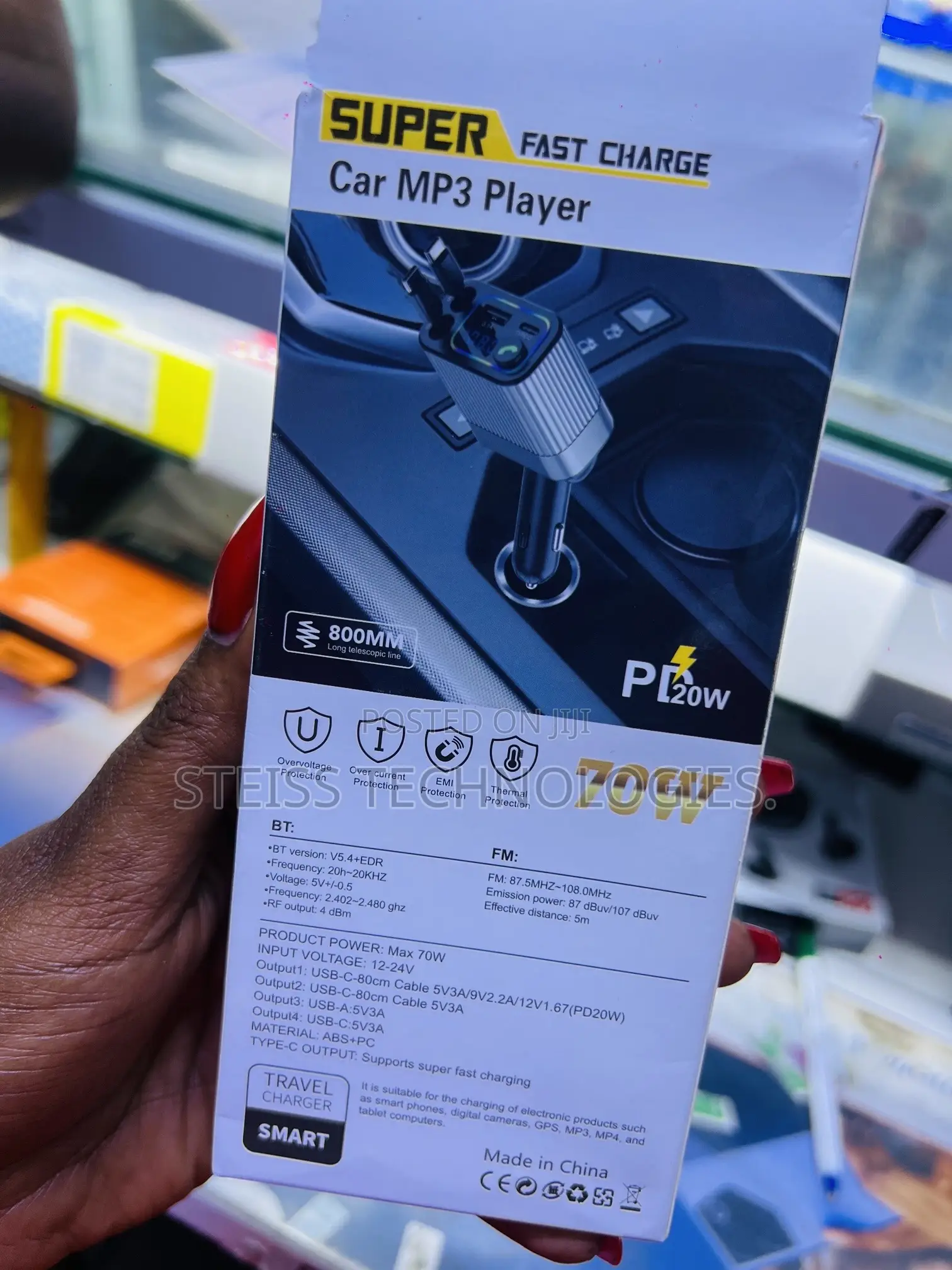 Car Mp3 Player and Car Charger