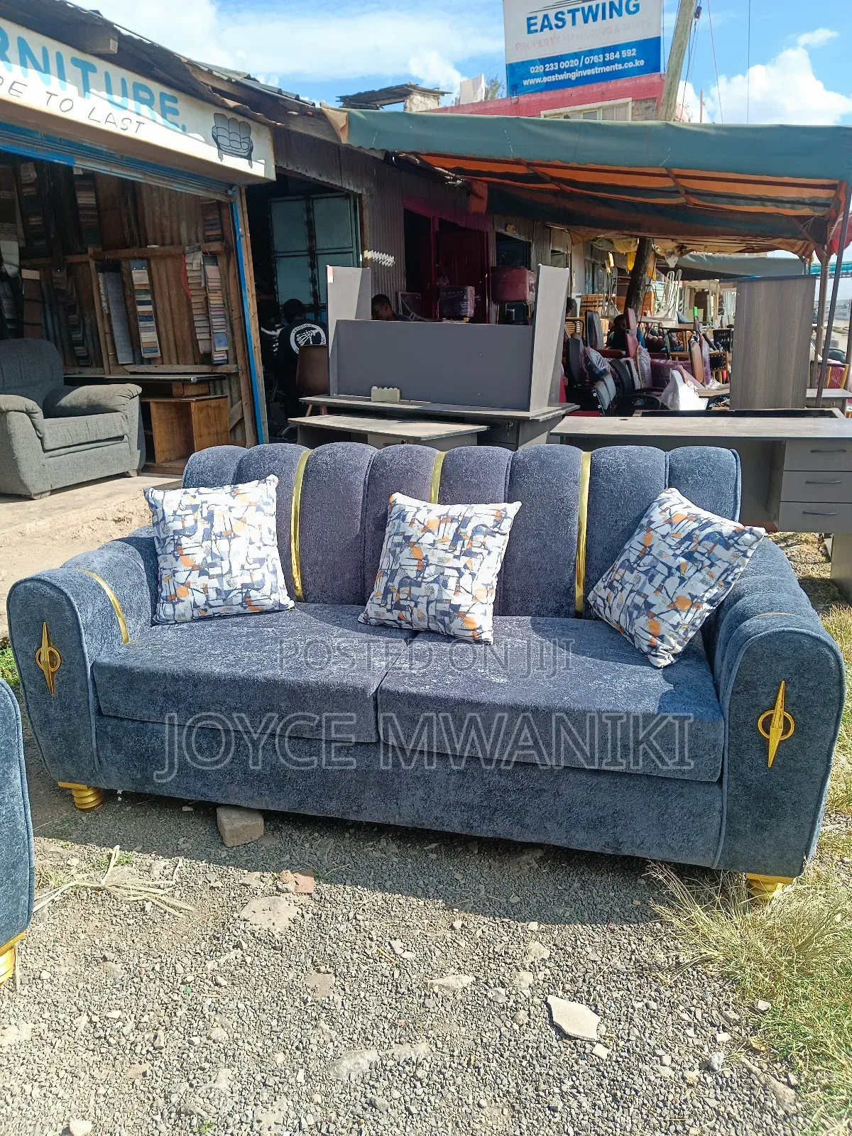 3seater Grey Sofa Set