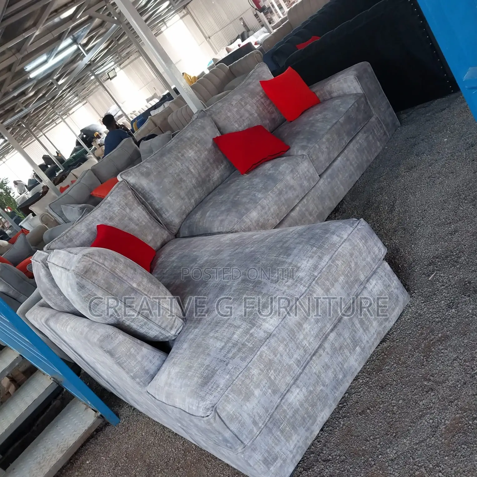 Luxury Comfort L Sofa Set 6 Seater