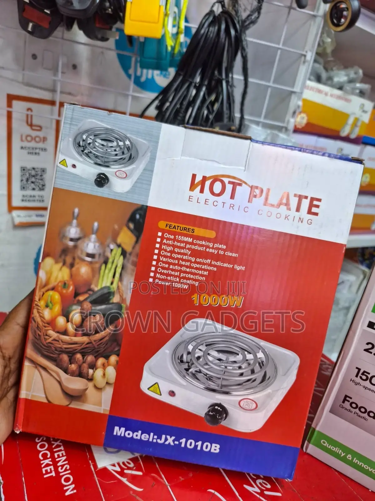 Portable Electric Hot Plate With Non-Stick Coating