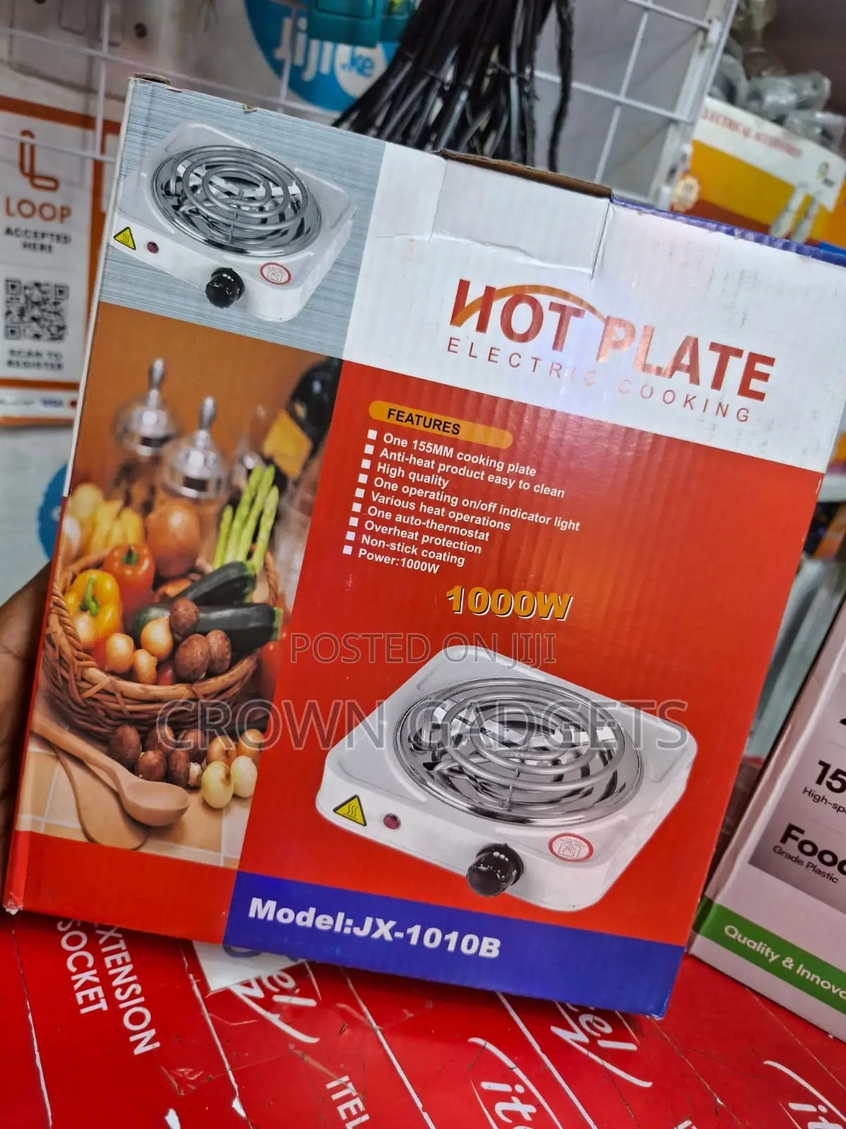 Compact Electric Cooking Plate With Overheat Protection