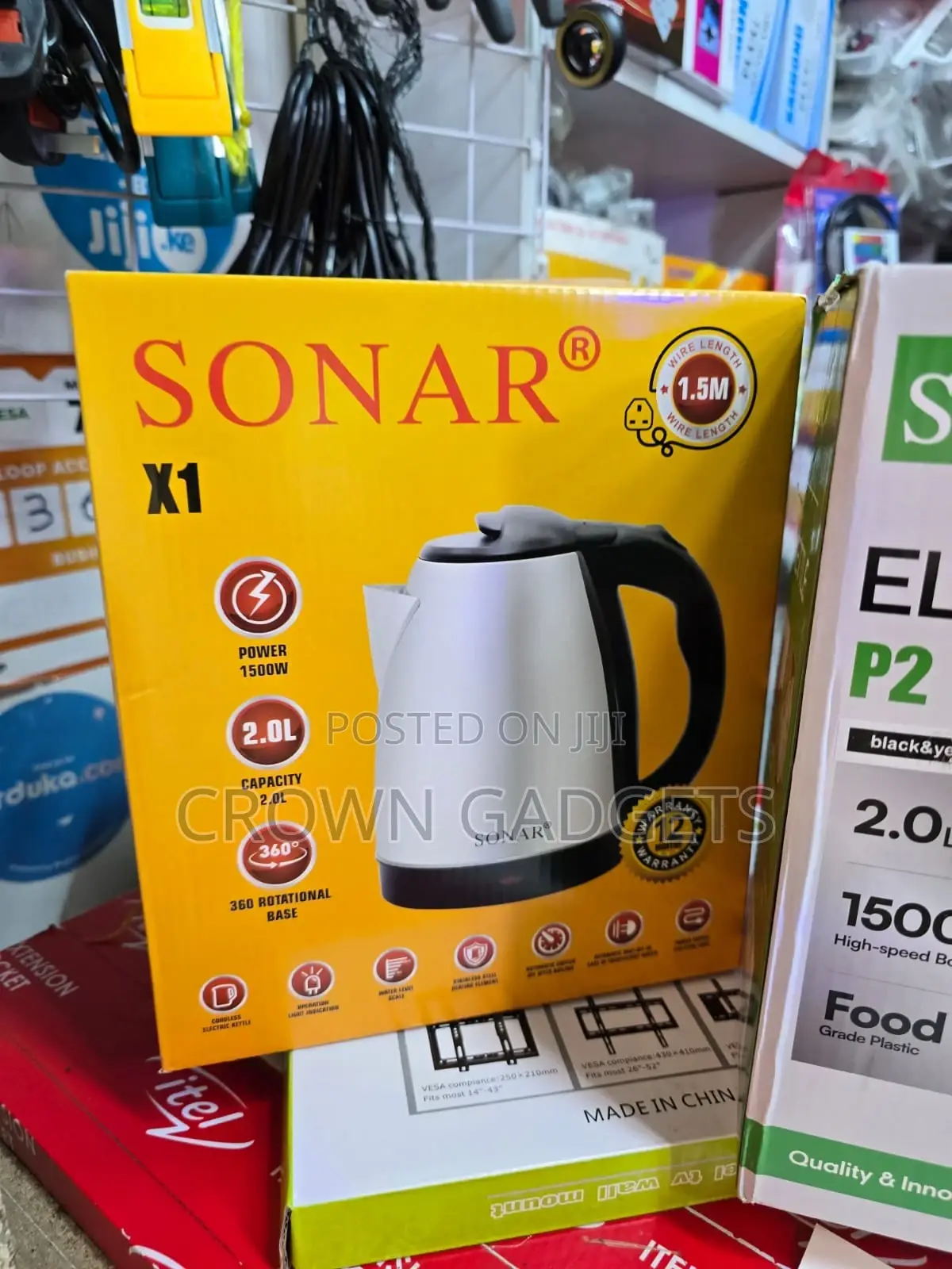 Fast Boiling 2l Stainless Steel Electric Kettle