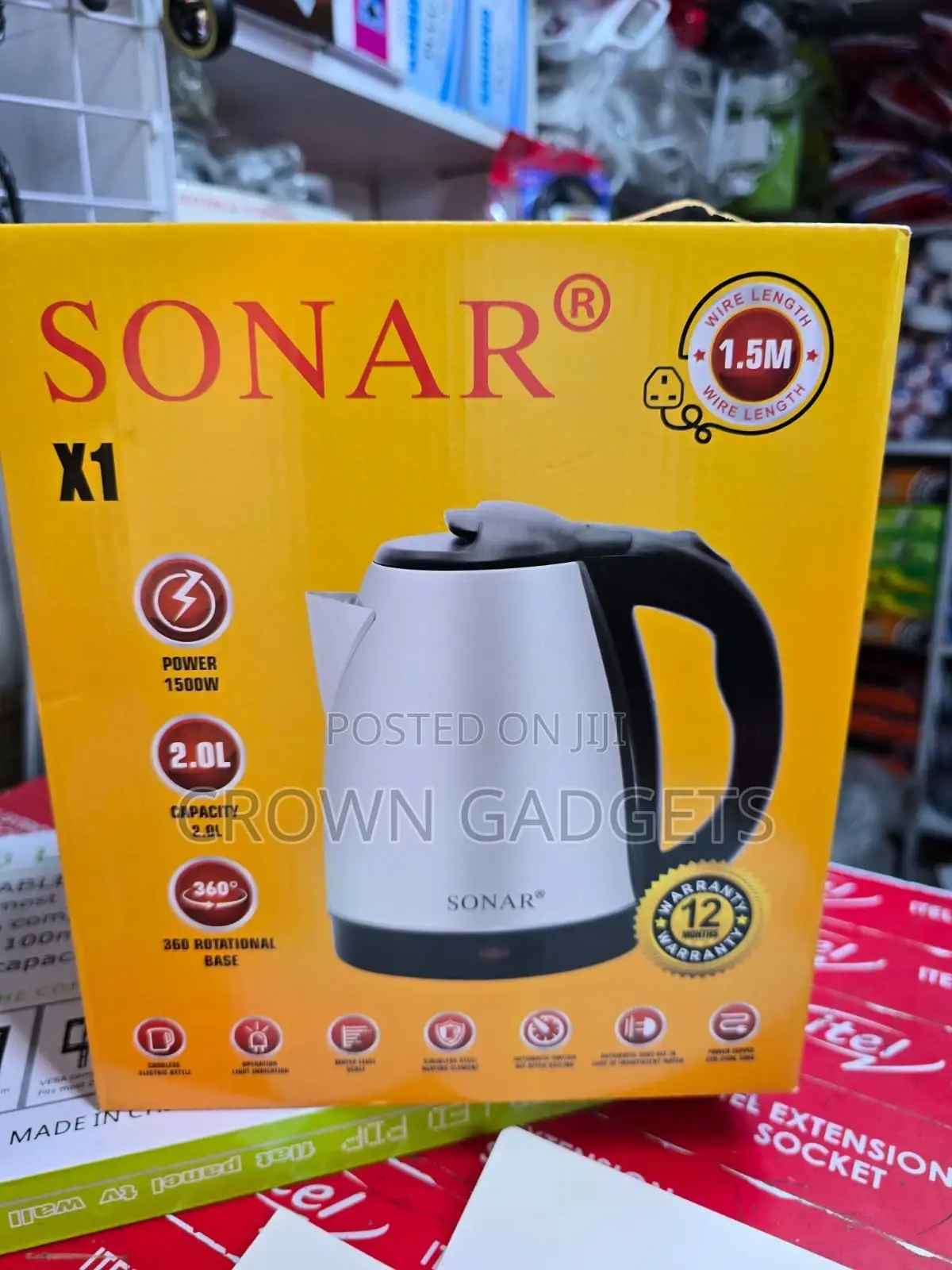 1500w Stainless Steel Electric Kettle for Home Office