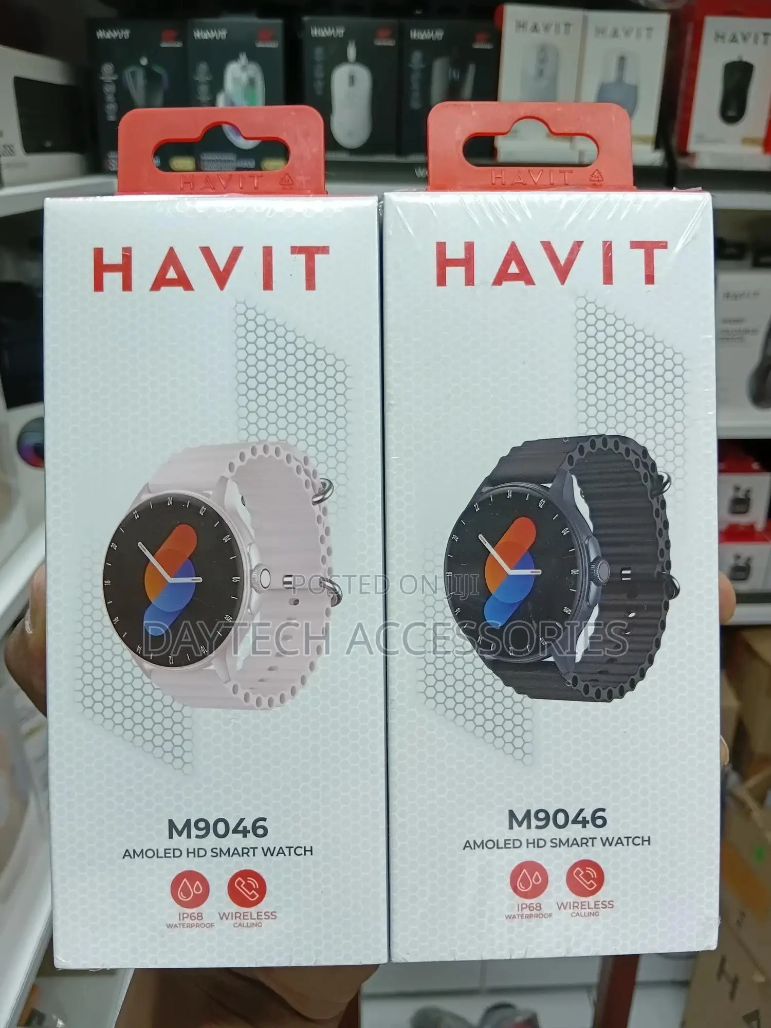 Havit Smart Watch- M9046 (Black or Pink)