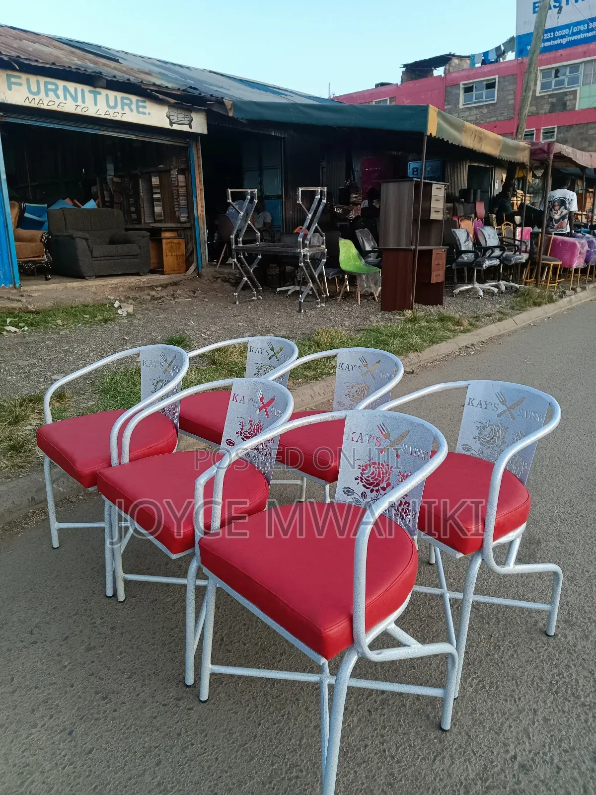 Powder Coated Restaurant Chairs With Branding