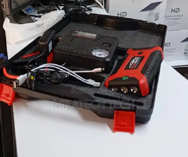 12v Car Jump Starter 99800mah With Inflator and Power Bank