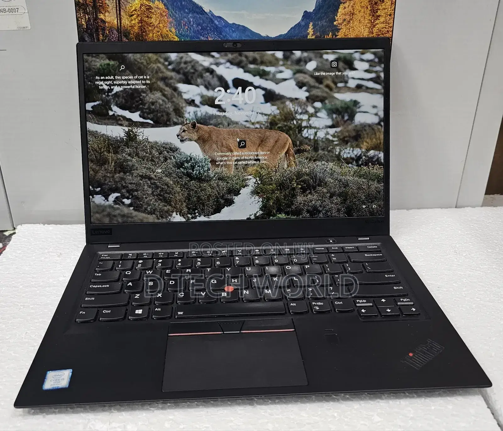 Laptop Lenovo ThinkPad X1 Carbon 8GB Intel Core I5 SSD 256GB