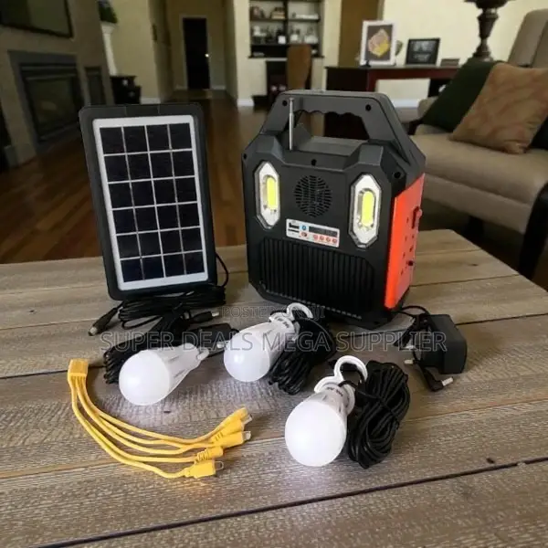 Energy Saving Portable Home Solar Lighting System Kit With Mp3 Player