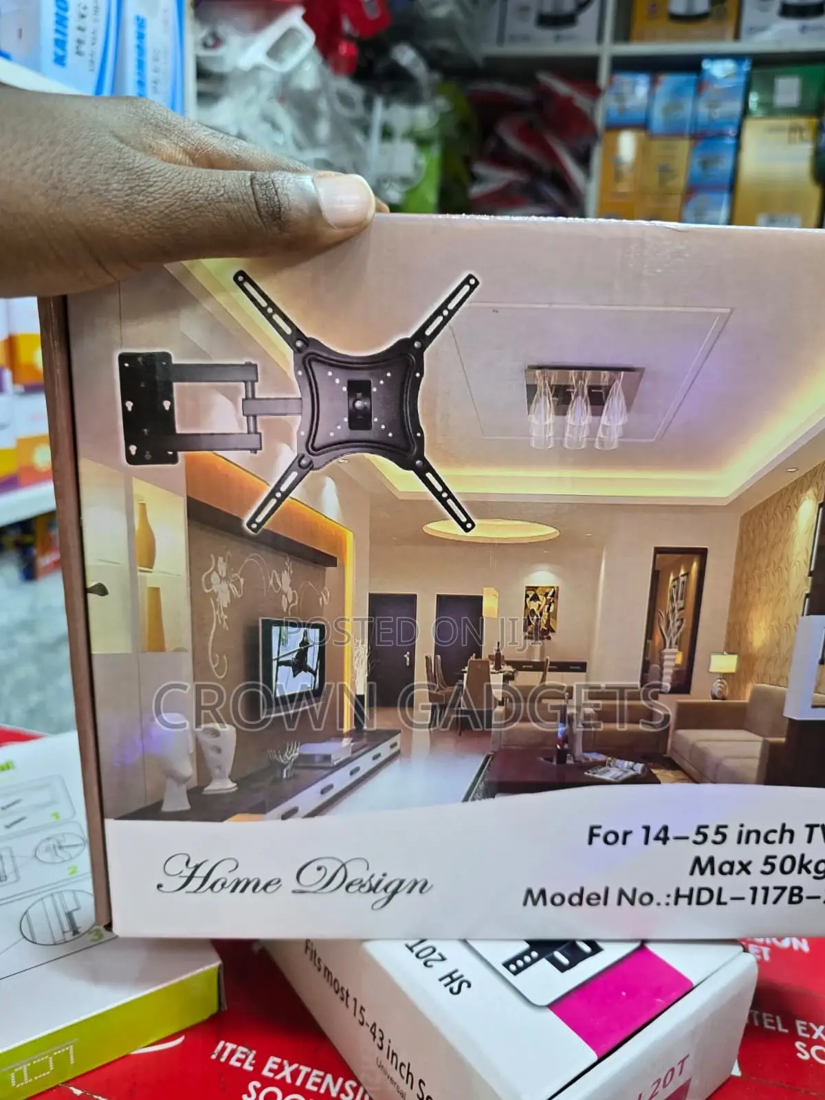 Home Design HDL-117b-2 Tilting / Full-Motion Tv Wall Mount