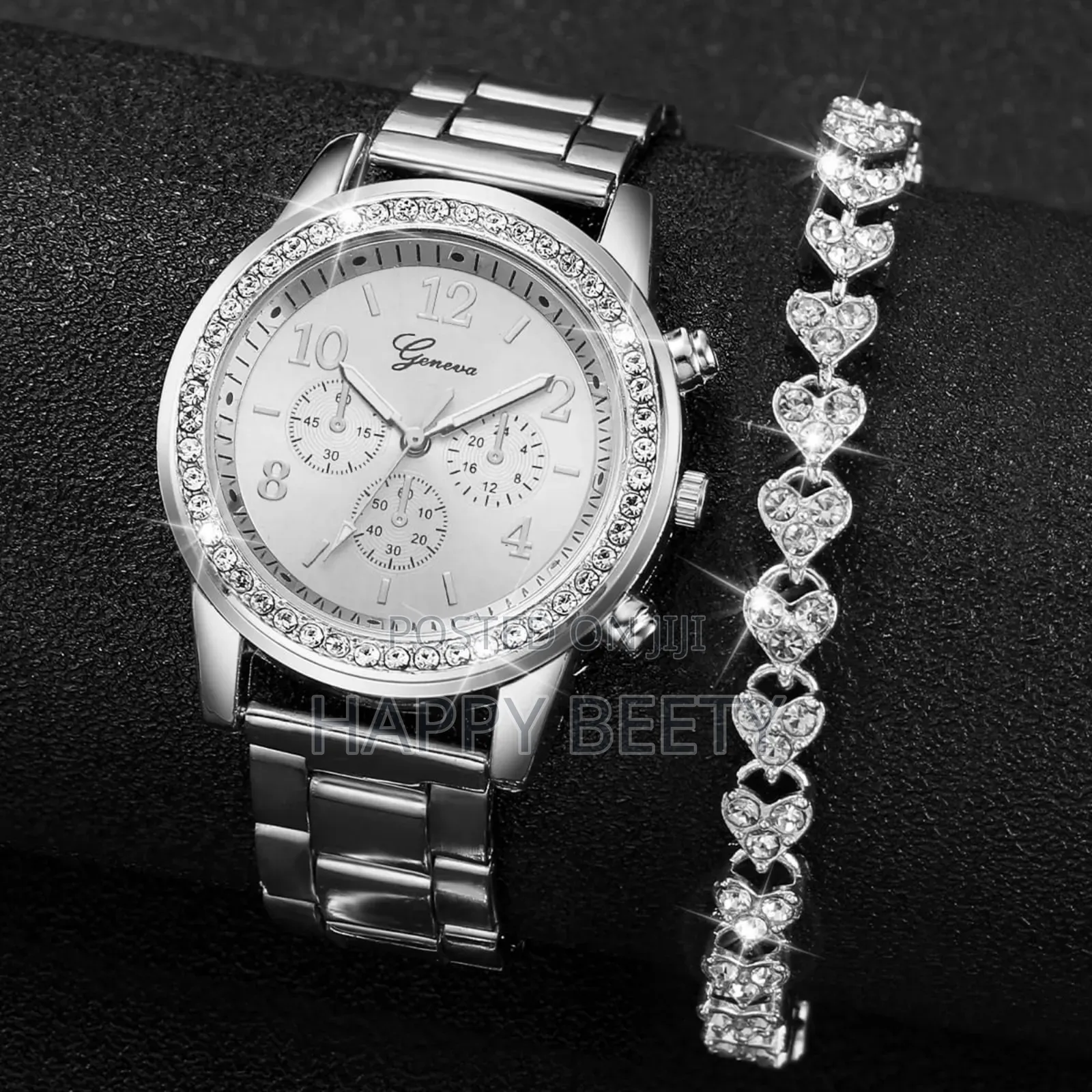 *2 Pc Geneva Ladies Watch Set*