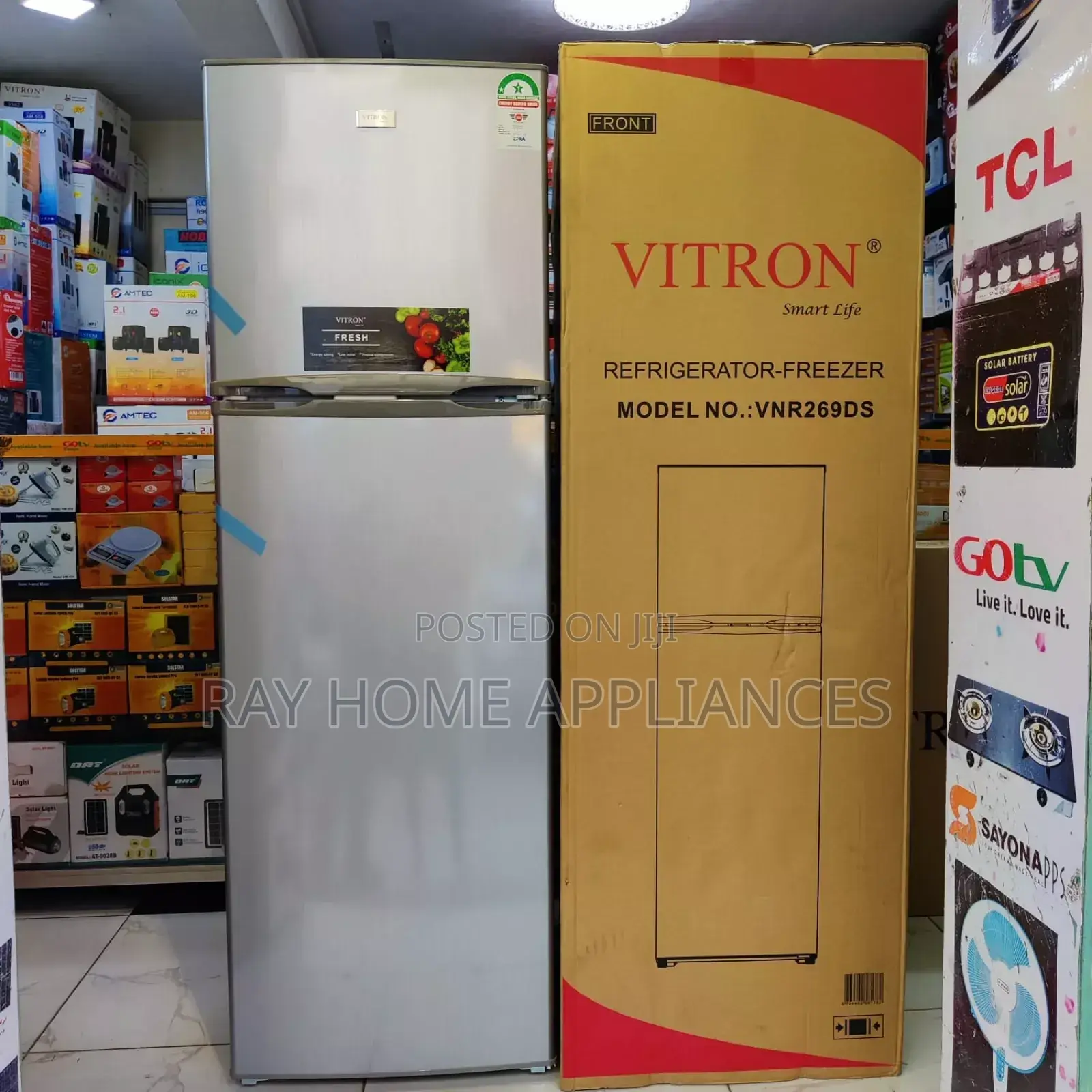 Vitron 269litres Fridge No Frost Double Door Refrigerator