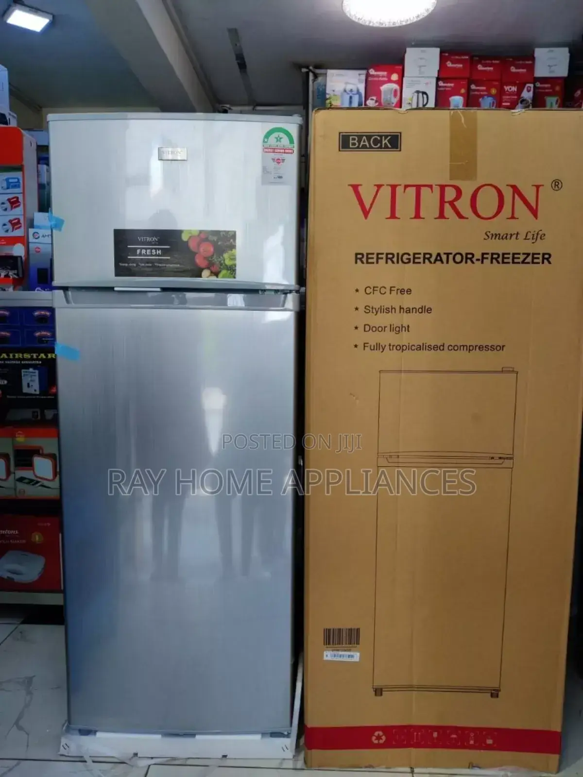 Vitron 208litres Double Door Fridge