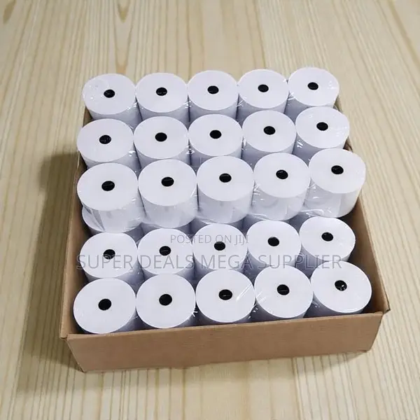 50 Pieces 80x80mm Thermal Paper Reduces Printing Noise Effectively