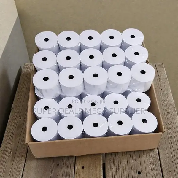 50 Rolls 80x80mm Thermal Paper Fade Protection Technology Enabled