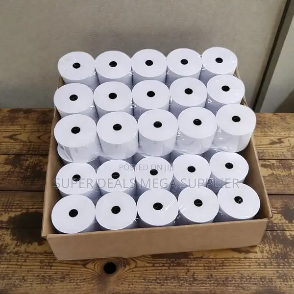 50x 80mm Thermal Paper Rolls Eco Friendly Recyclable Material