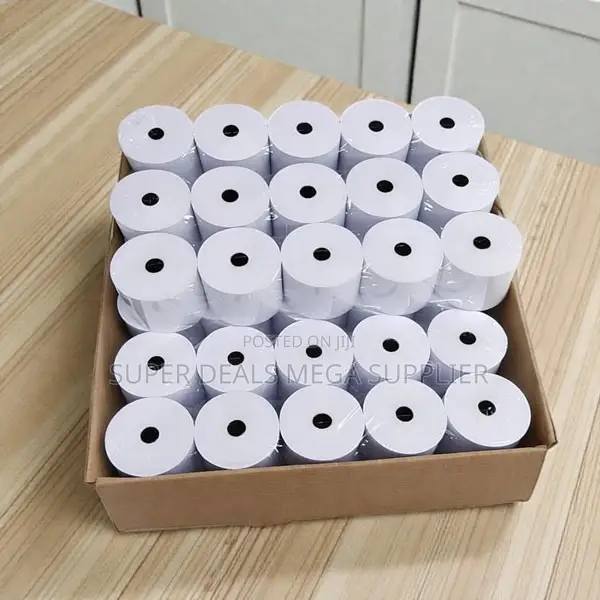 50x 80mm Thermal Paper Rolls Ideal for High Traffic Businesses