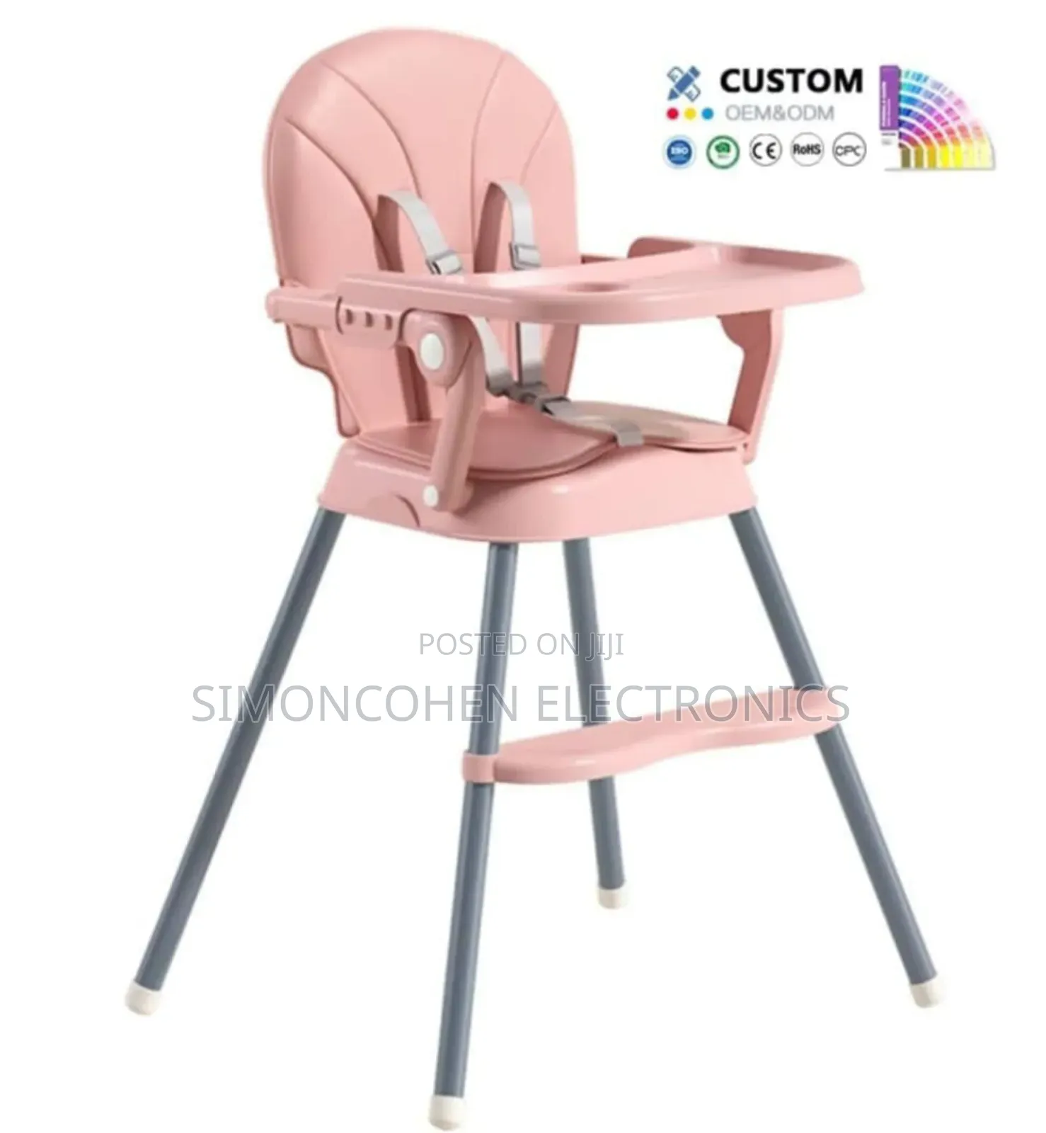 High Baby Feeding Chair
With Cushion