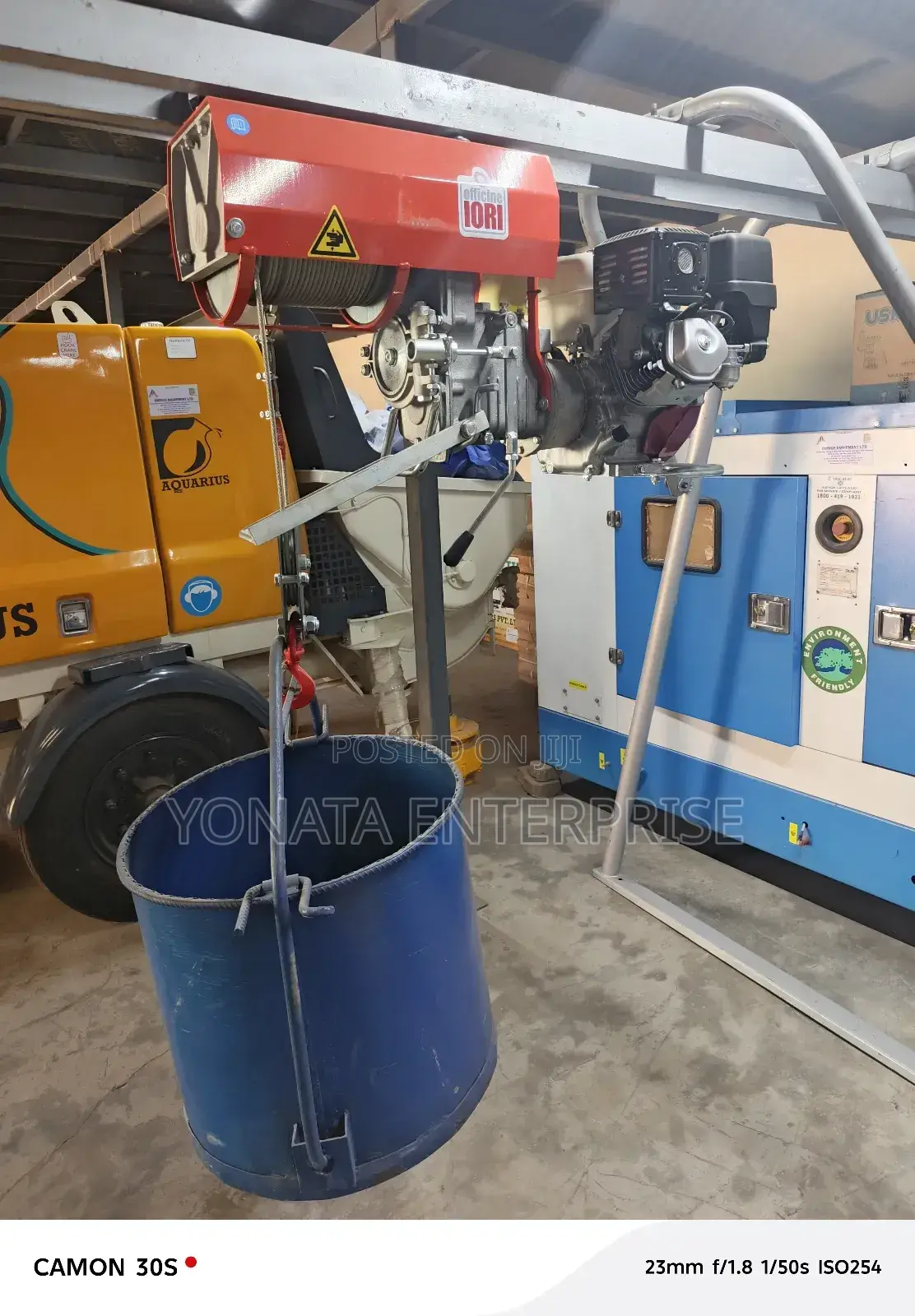 Lori 1t Concrete Hoist With Honda Gx270 Engine