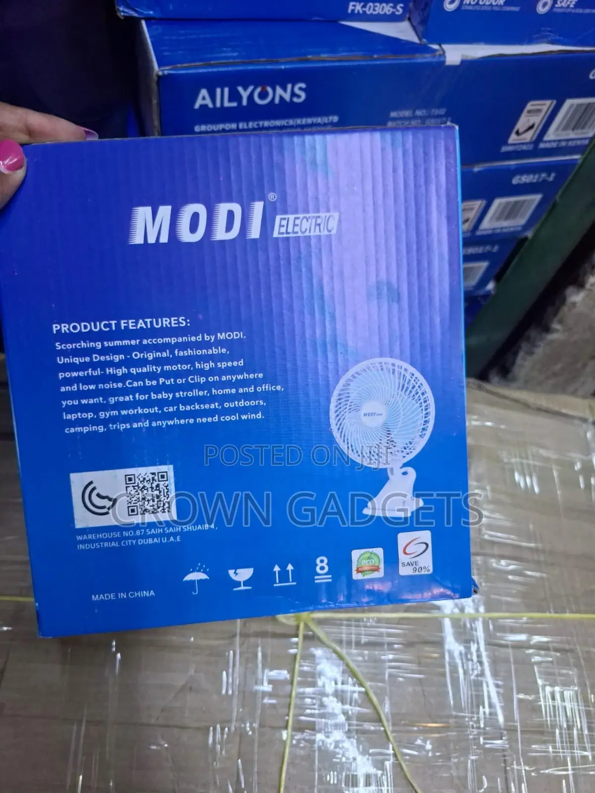 6” Modi Electric Mini Clip Fan Low Noise Cooling Fan