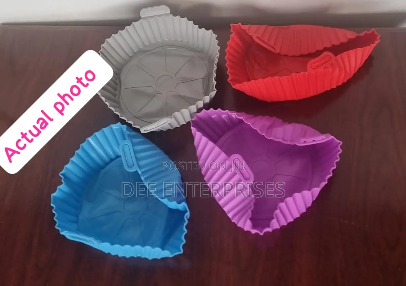 Food Grade Silicone 16-22cm Air Fryer Liner Baking Tin