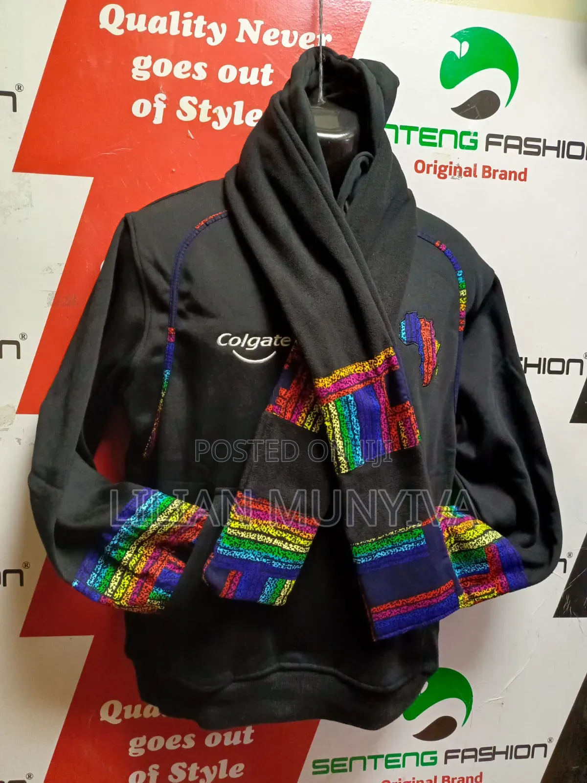 Customized Hoodie and Scarf With Branding