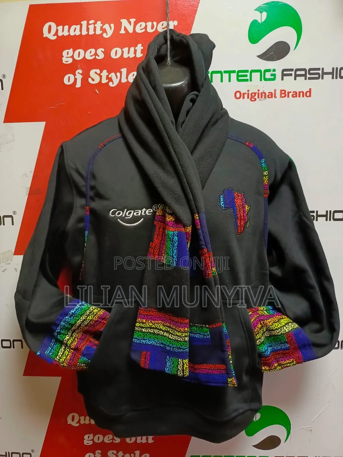 Customized Hoodie and Scarf With Branding