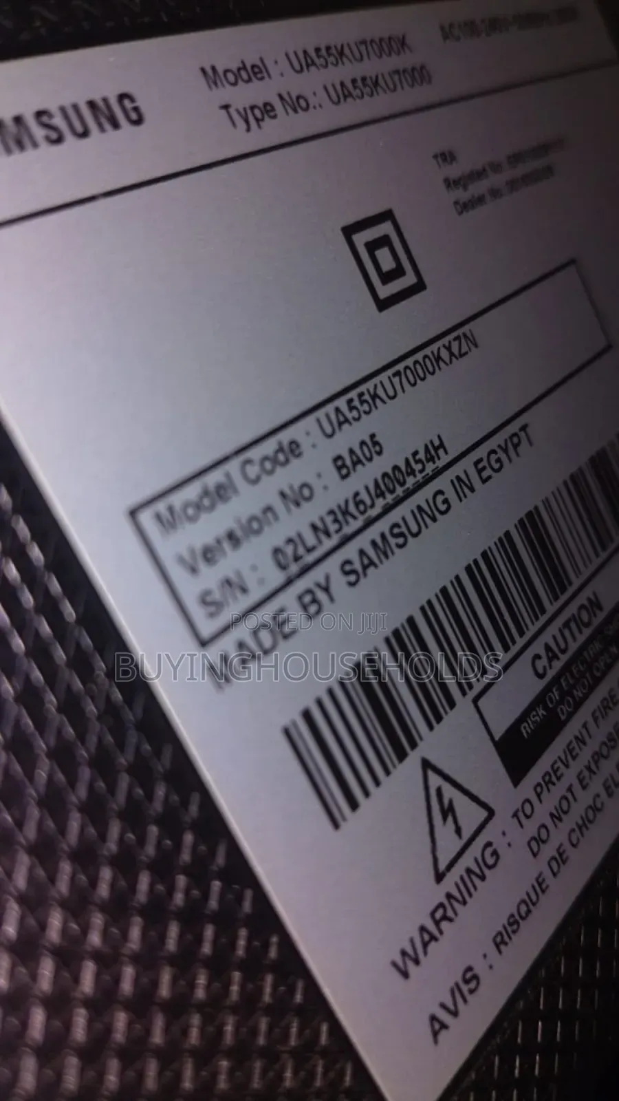 Samsung 55" Smart Tv (Ua55ku7000)