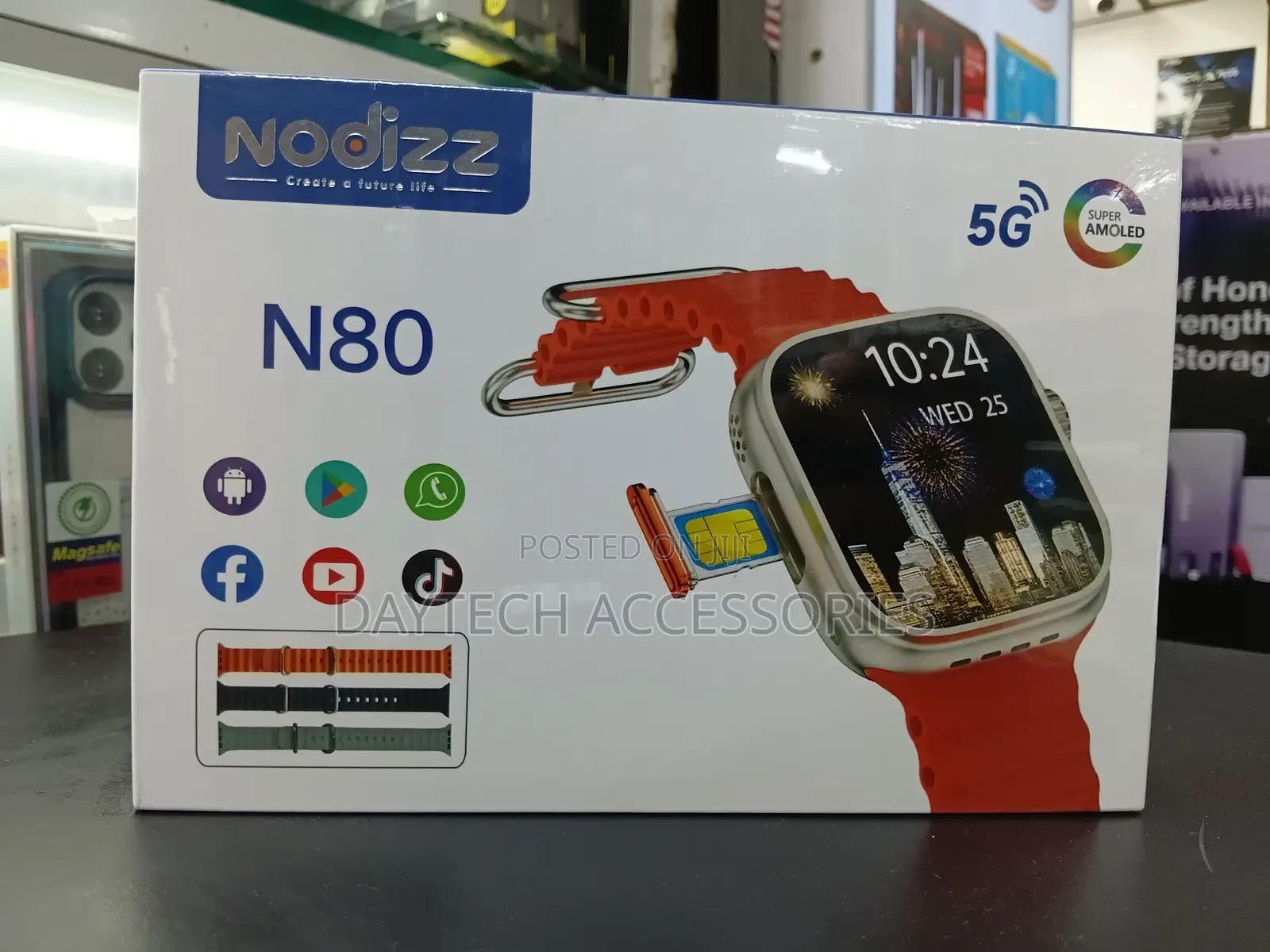 Nodizz N80 5g Simcard Ultra Smartwatch.