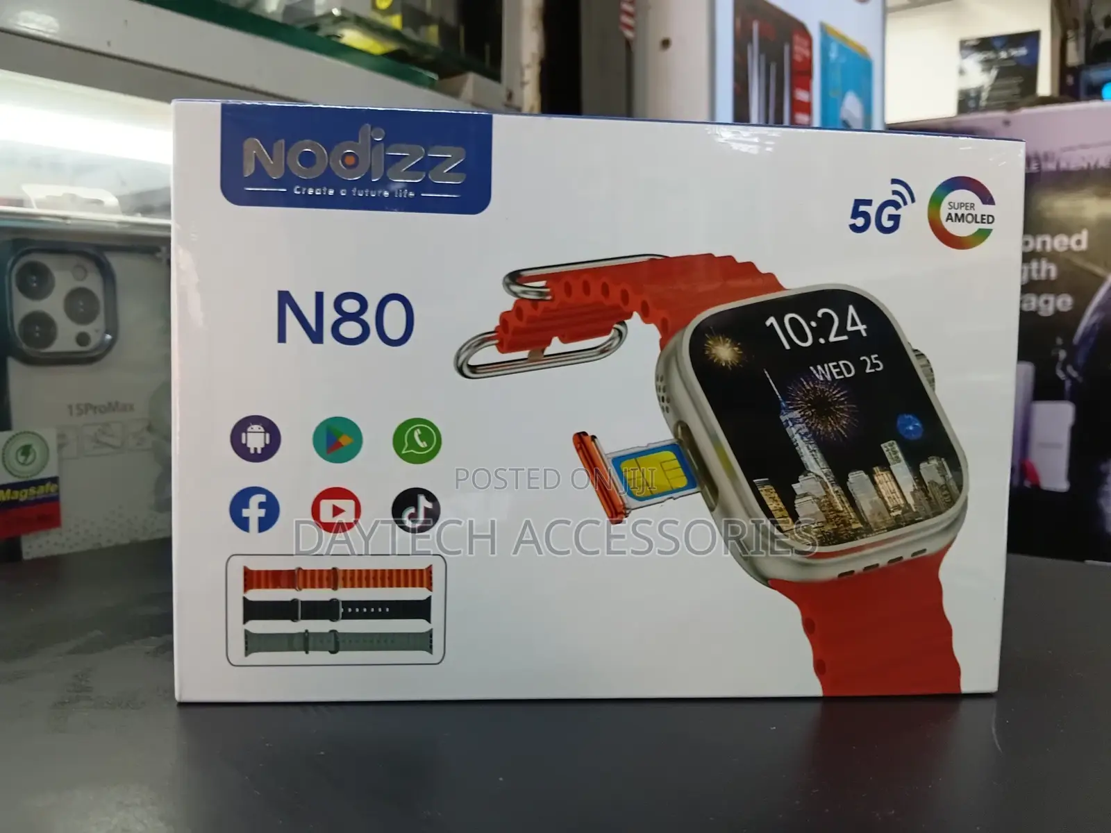 Nodizz N80 5g Simcard Ultra Smartwatch.