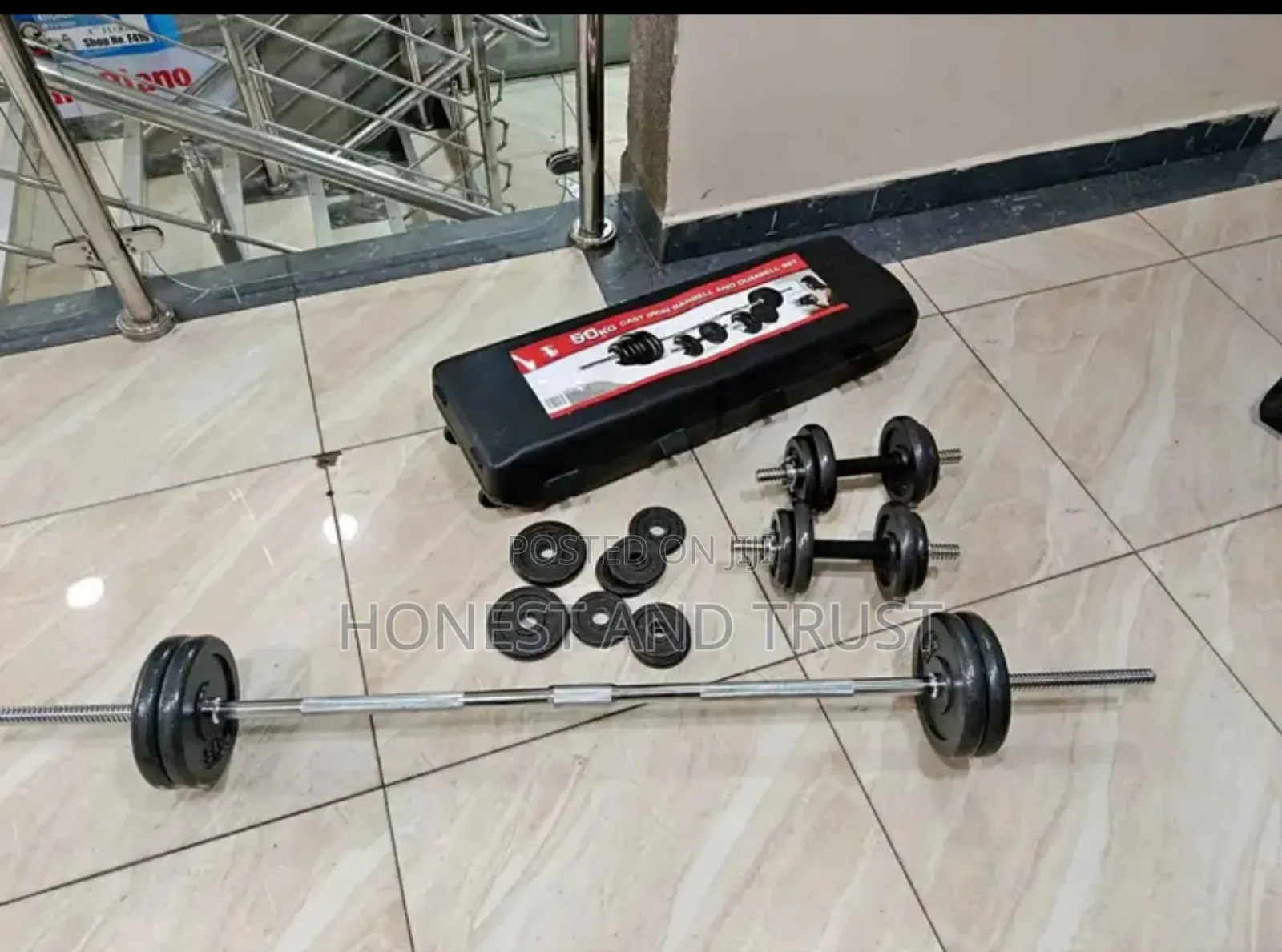 50 KGS Dumbbells Set, Lifrs