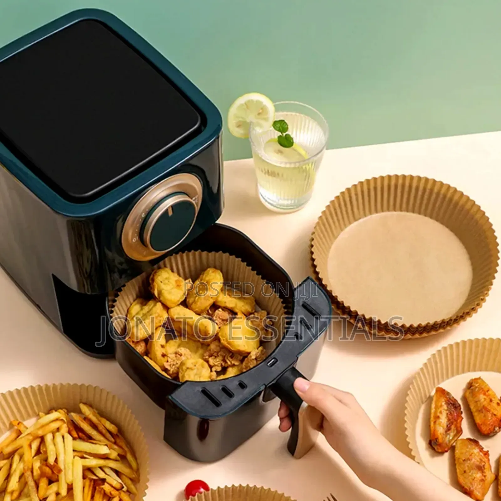 25 Pieces Air Fryer Paper Liners, Disposable Parchment Paper Basket