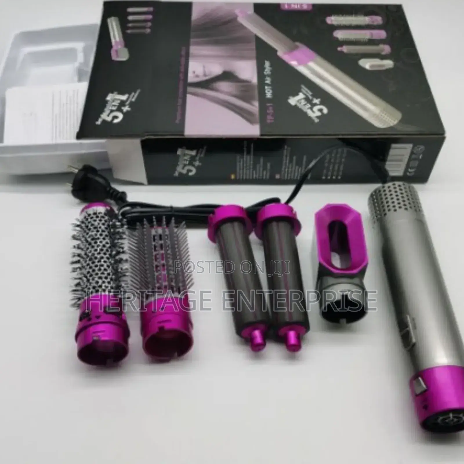 Hair Curler, Flat Iron, 5 In 1
