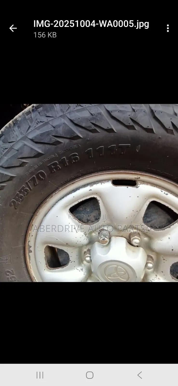 Rim Assembly Toyota Hilux 16 Inches