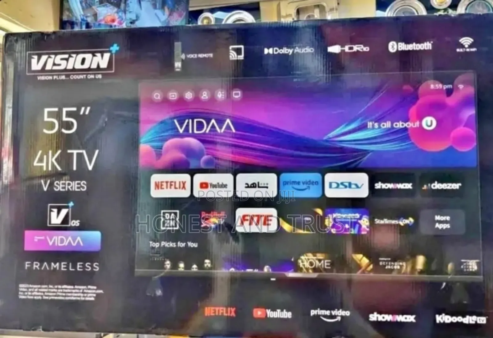 Youtube Netflix Vision 55 Inch 4 K Television v-Series