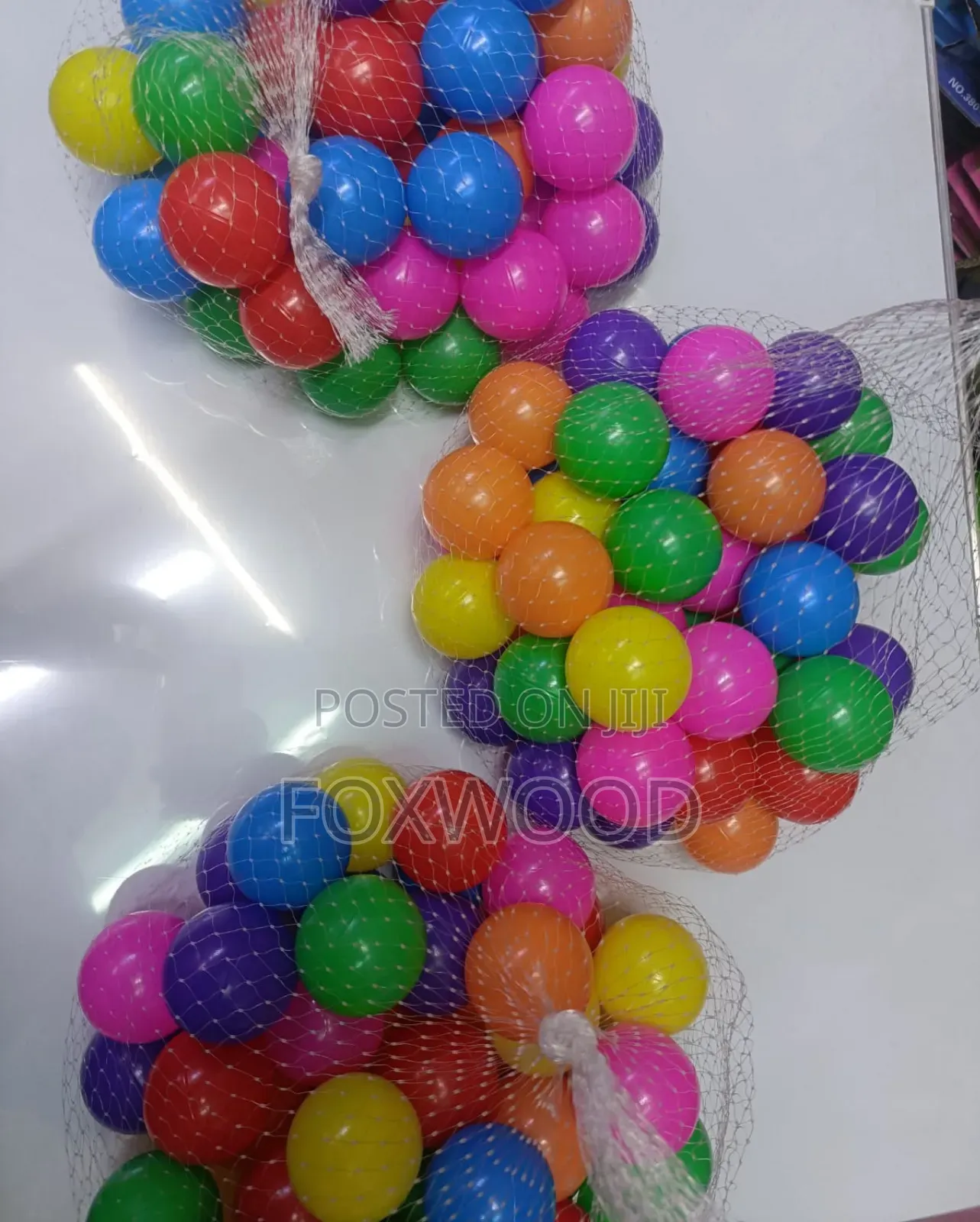 Plastic Mini Play Balls Multi Vibrant Colors a Pack of 50pcs