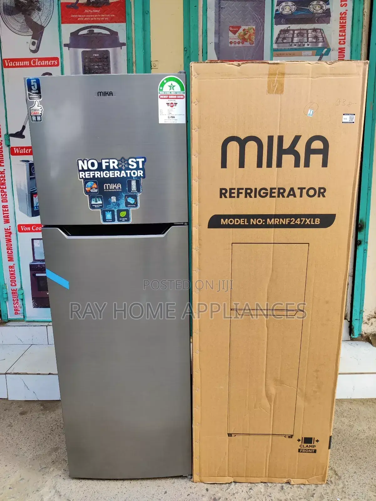 Mika 247litres Double Door Fridge No Frost