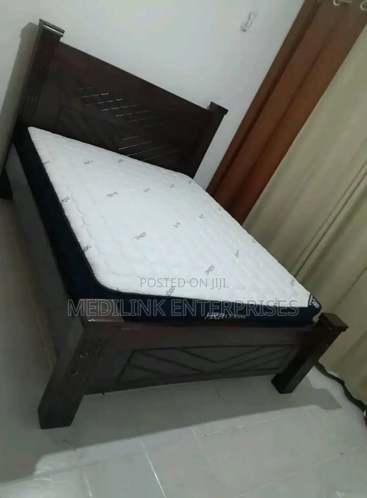 Mahogany Walnut Solid Wall Bed 5*6 (Queen Sized)