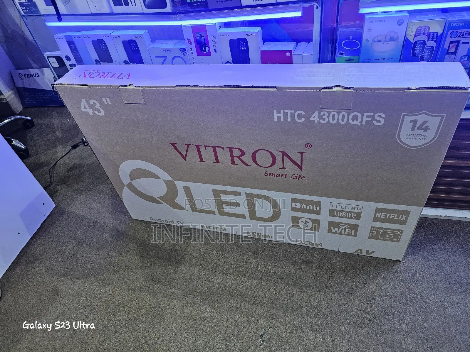 Vitron 43 Inch  Qled Smart Tv 2026 Model